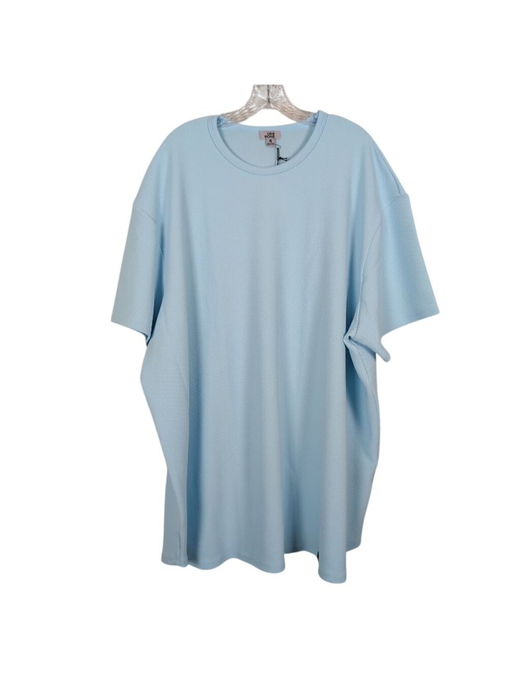 ONE BONE Big & Tall Sz 4 Textured Light Blue Mens Oversized Top Made in Canada